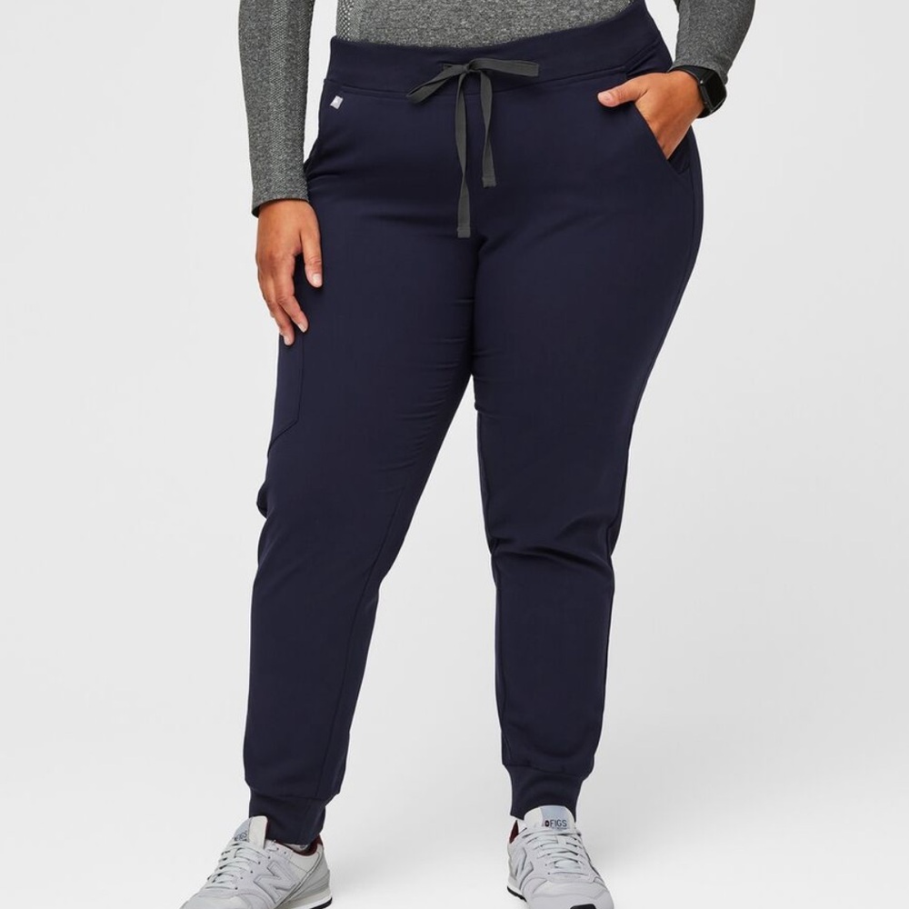 Figs Zamora Jogger Scrub Pants Women’s XL Petite Navy Blue